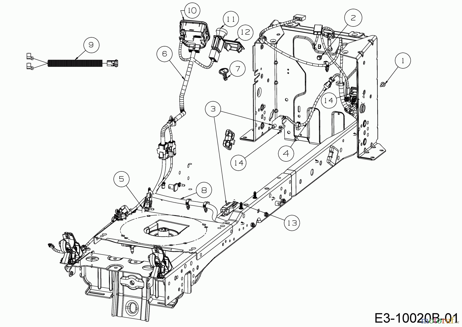  Cub Cadet Rasentraktoren XT2 PS107 13AGA1CS603  (2018) Elektroteile