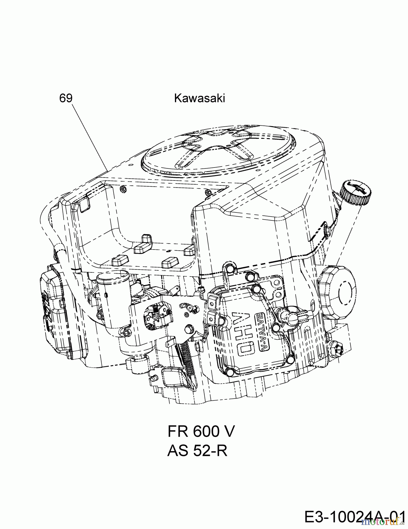 Cub Cadet Rasentraktoren XT2 PS107 13AGA1CS603 (2018) Motor Kawasaki