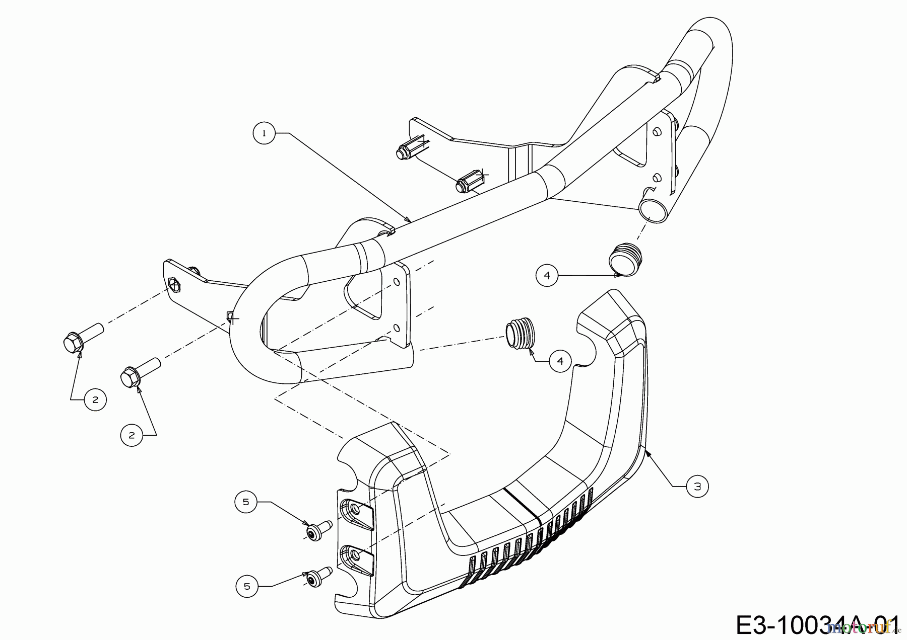 Cub Cadet Rasentraktoren XT 3 QR 95 13AFA5CB603 (2017) Stoßstange