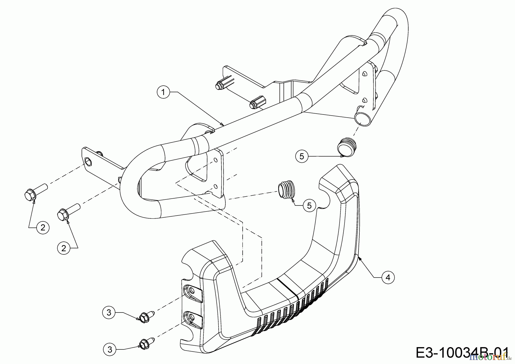  Cub Cadet Gartentraktoren XT3 QS137 14AIA5CA603  (2018) Stoßstange