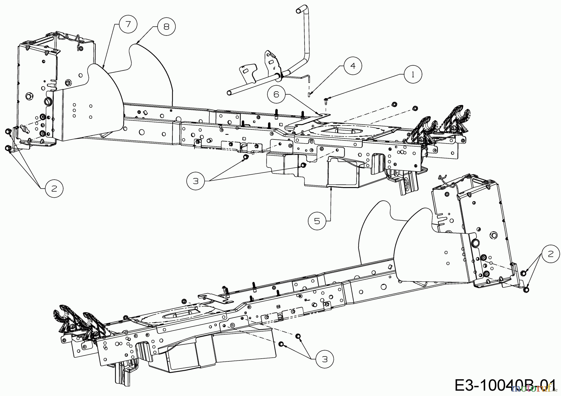 Cub Cadet Gartentraktoren XT3 QS137 14AIA5CA603  (2018) Keilriemenschutz