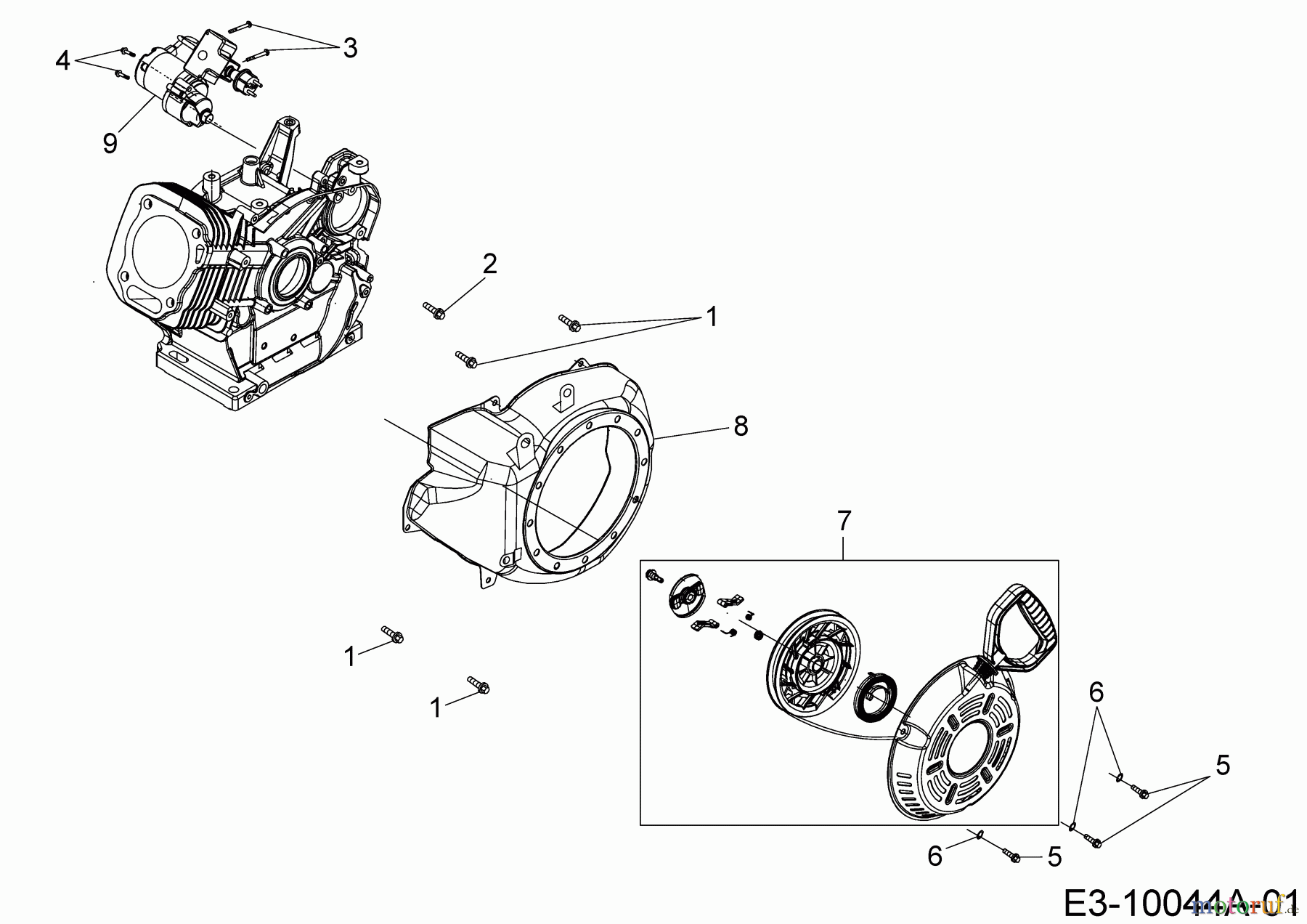 MTD-Motoren MTD horizontal 678-SH 752Z678-SH (2017) Elektrostarter, Reversierstarter
