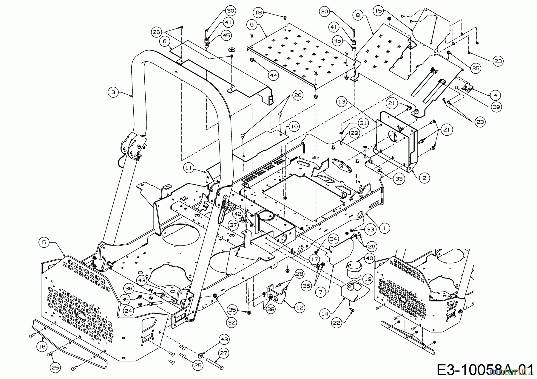  Cub Cadet Zero Turn Z 5 Pro Series 60 53RIHJUV603  (2017) Anhängekupplung, Überrollbügel