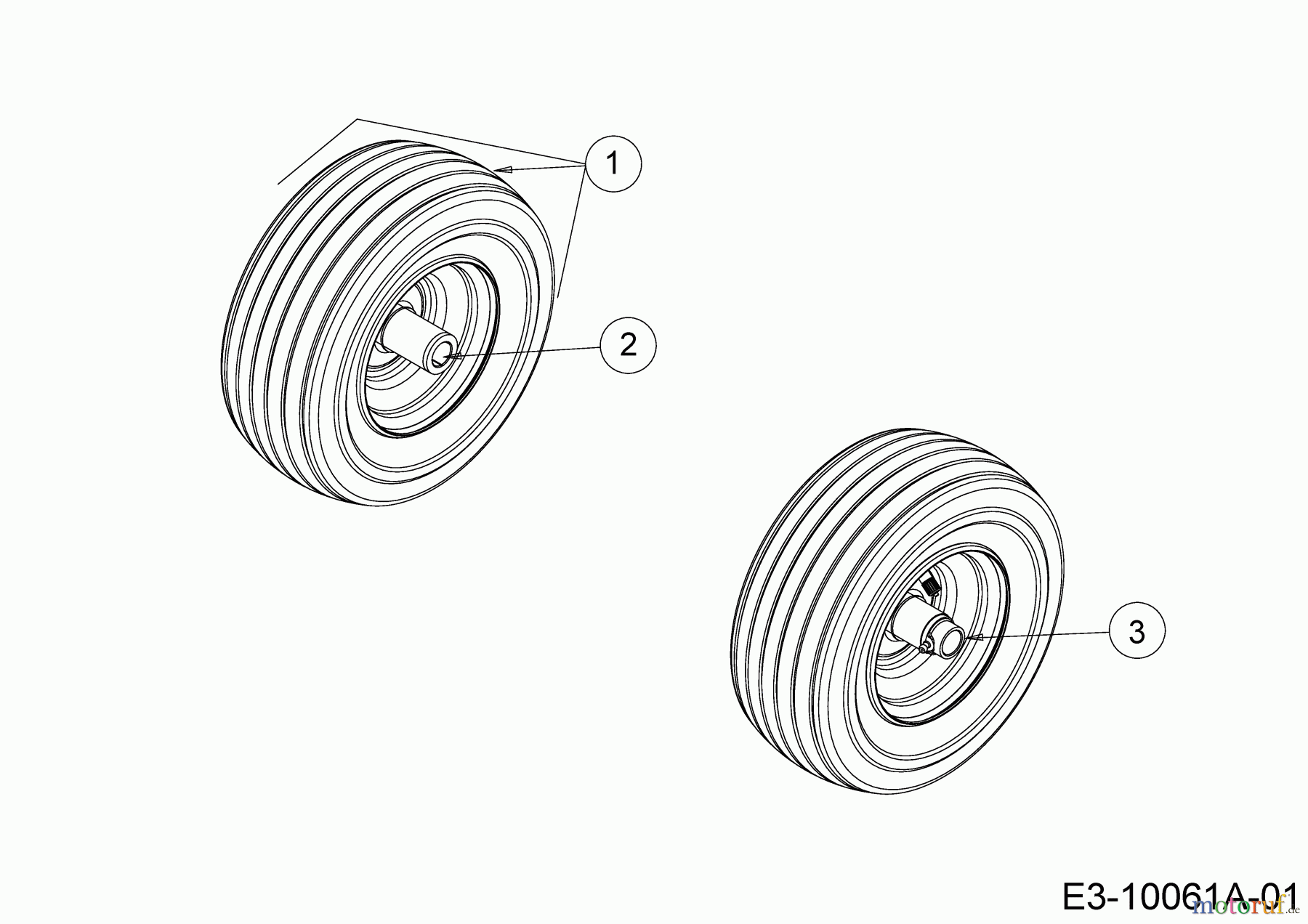Cub Cadet Zero Turn RZT L 42 17ARCACS330 (2017) Räder vorne 11x4
