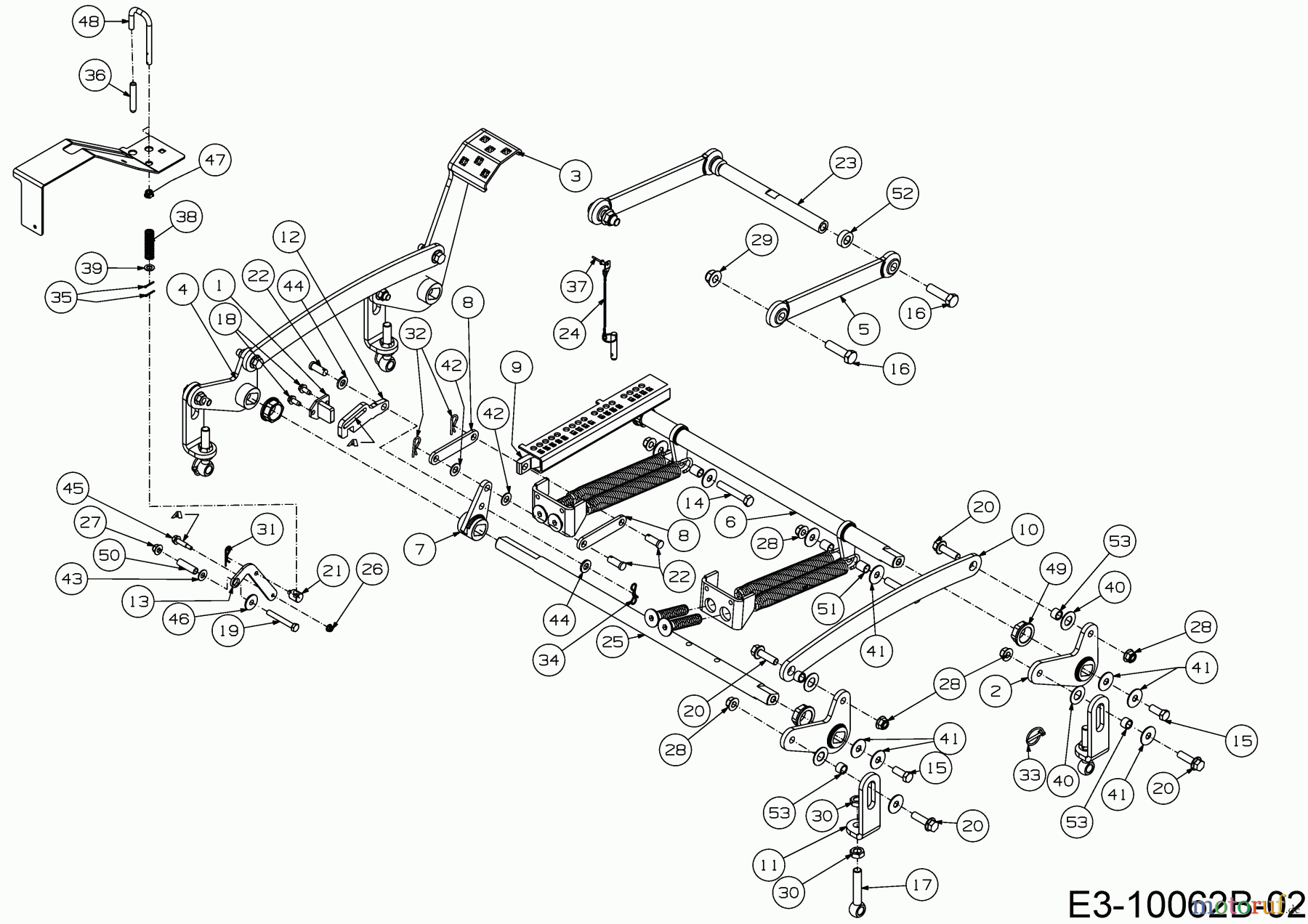 Cub Cadet Zero Turn Z7 183 53RIHKUY603 (2018) Mähwerksaushebung