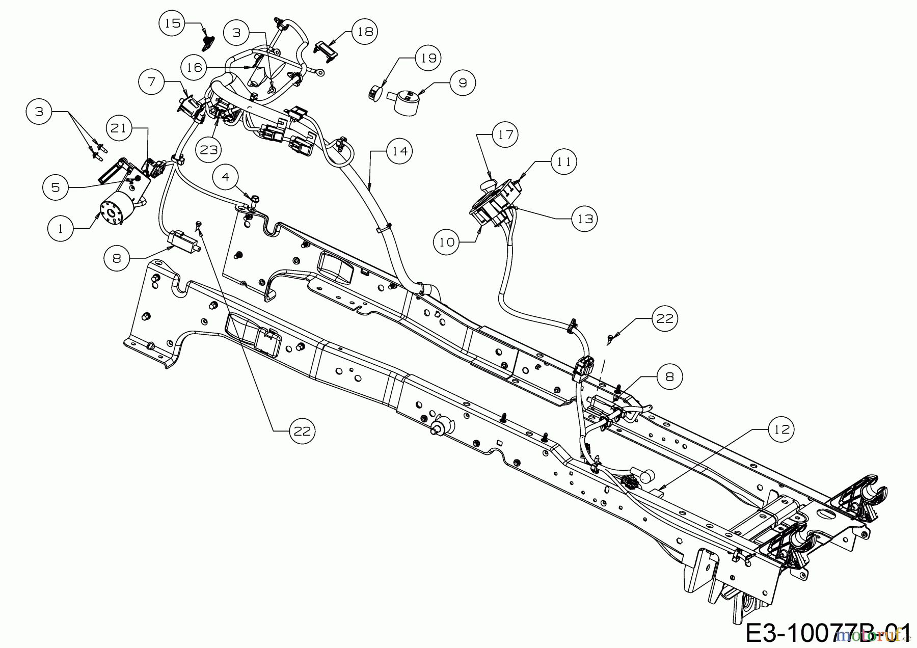 MTD Rasentraktoren 23/42 K 13AQA1KR308 (2018) Elektroteile
