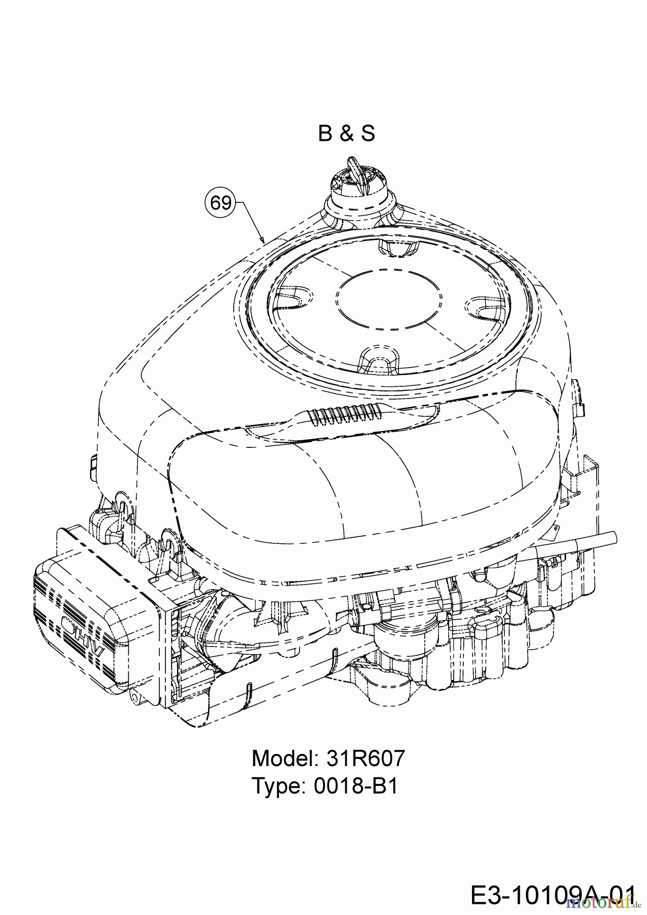 WOLF-Garten Expert Rasentraktoren GLTT 165.95 H 13BDA1VB650 (2017) Motor Briggs & Stratton