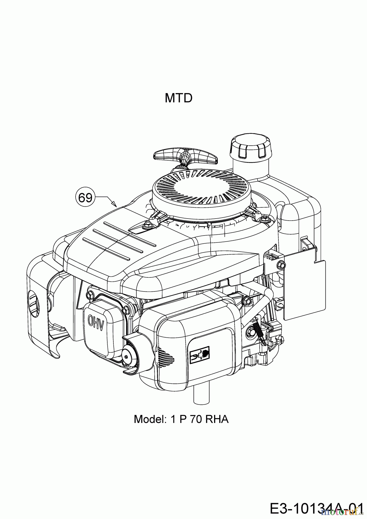  Cub Cadet Motormäher LM 2 DP 46 11E-70JT603  (2017) Motor MTD