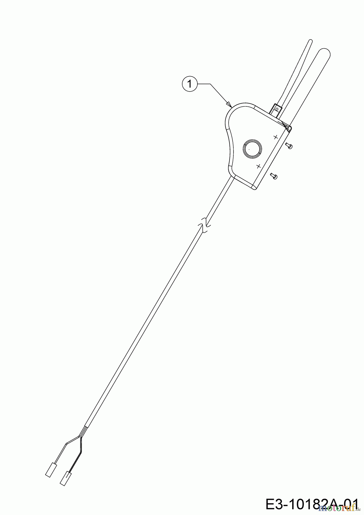 WOLF-Garten Expert Elektromäher mit Antrieb Expert 40 EA 18DRH1K-C50 (2017) Schalter