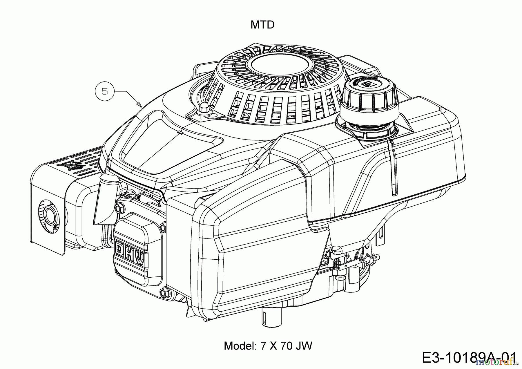 MTD Rasentraktoren Minirider 60 SDE 13AA26JC600 (2017) Motor MTD