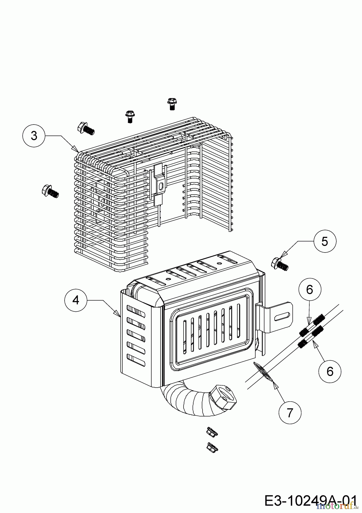  MTD-Motoren Vertikal 4P90JHE 752Z4P90JHE  (2017) Auspuff