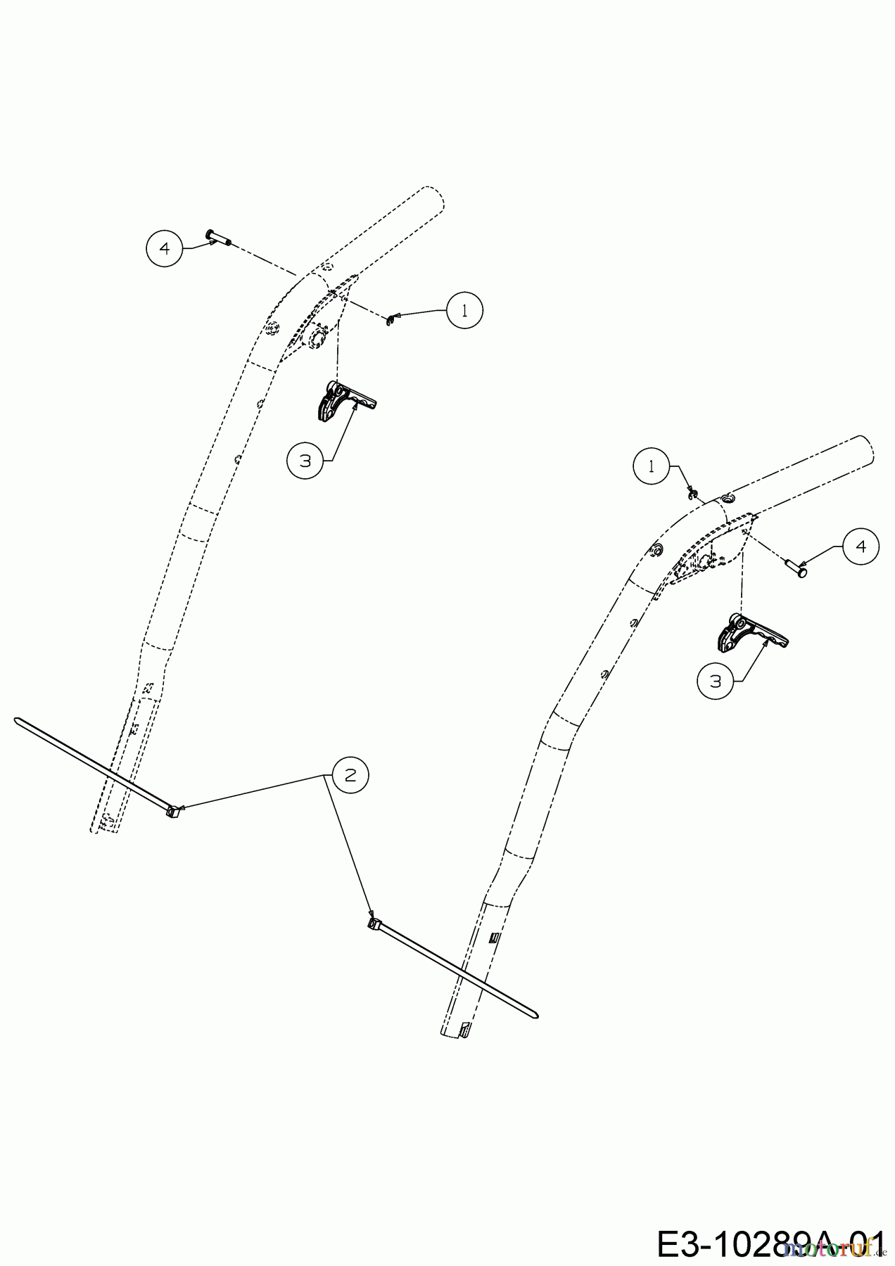 Wolf-Garten Schneefräsen SF 66 E 31AY54T3650 (2014) Arretierhebel