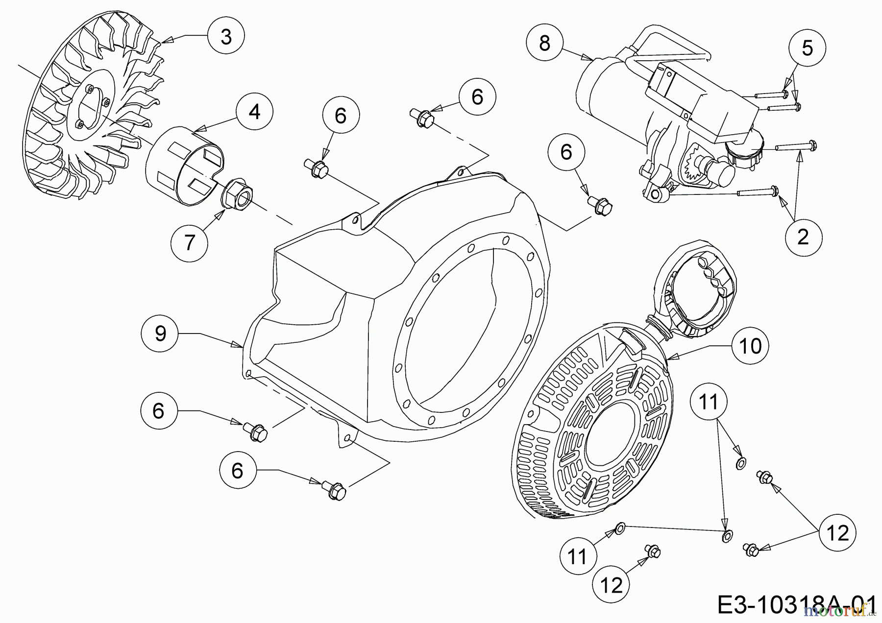 MTD-Motoren Horizontal 683-WHA 752Z683-WHA (2018) Elektrostarter, Reversierstarter