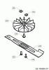 WOLF-Garten Expert Expert 37 E 18AWG1H-650 (2014) Ersatzteile Messer, Messeraufnahme
