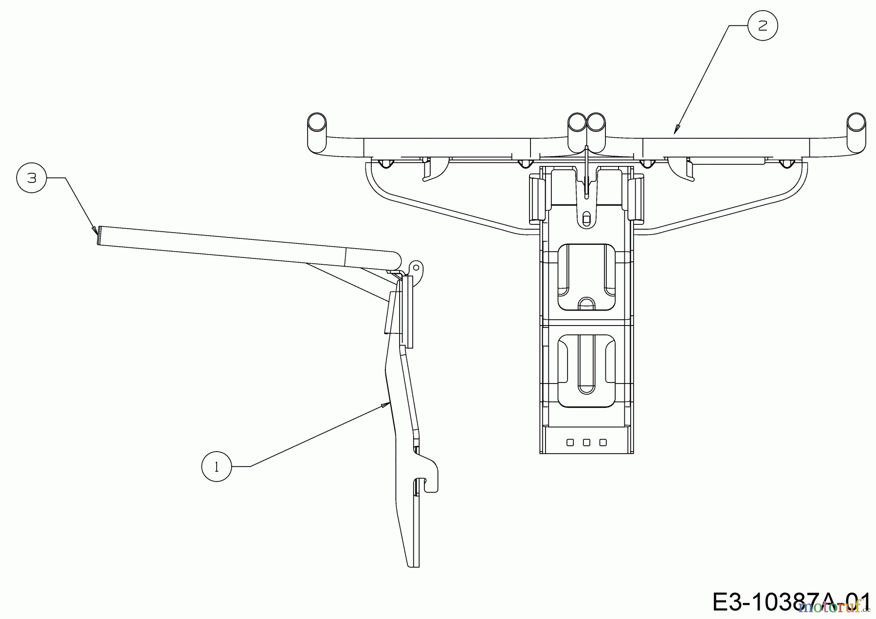 MTD Zubehör Zubehör Garten- und Rasentraktoren Grasfangvorrichtung für A Serie (NX-15) mit Mähwerk T (46