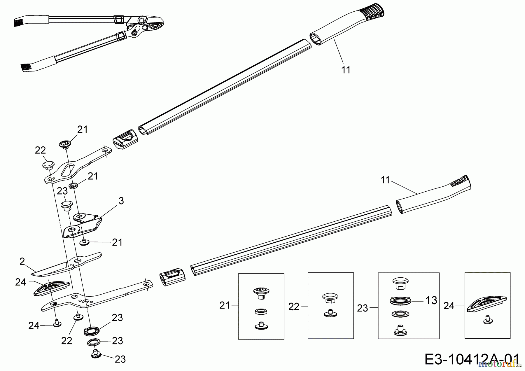 Troy-Bilt Astscheren Power Cut RS 650 (TB) 73AGA005609 (2017) Grundgerät