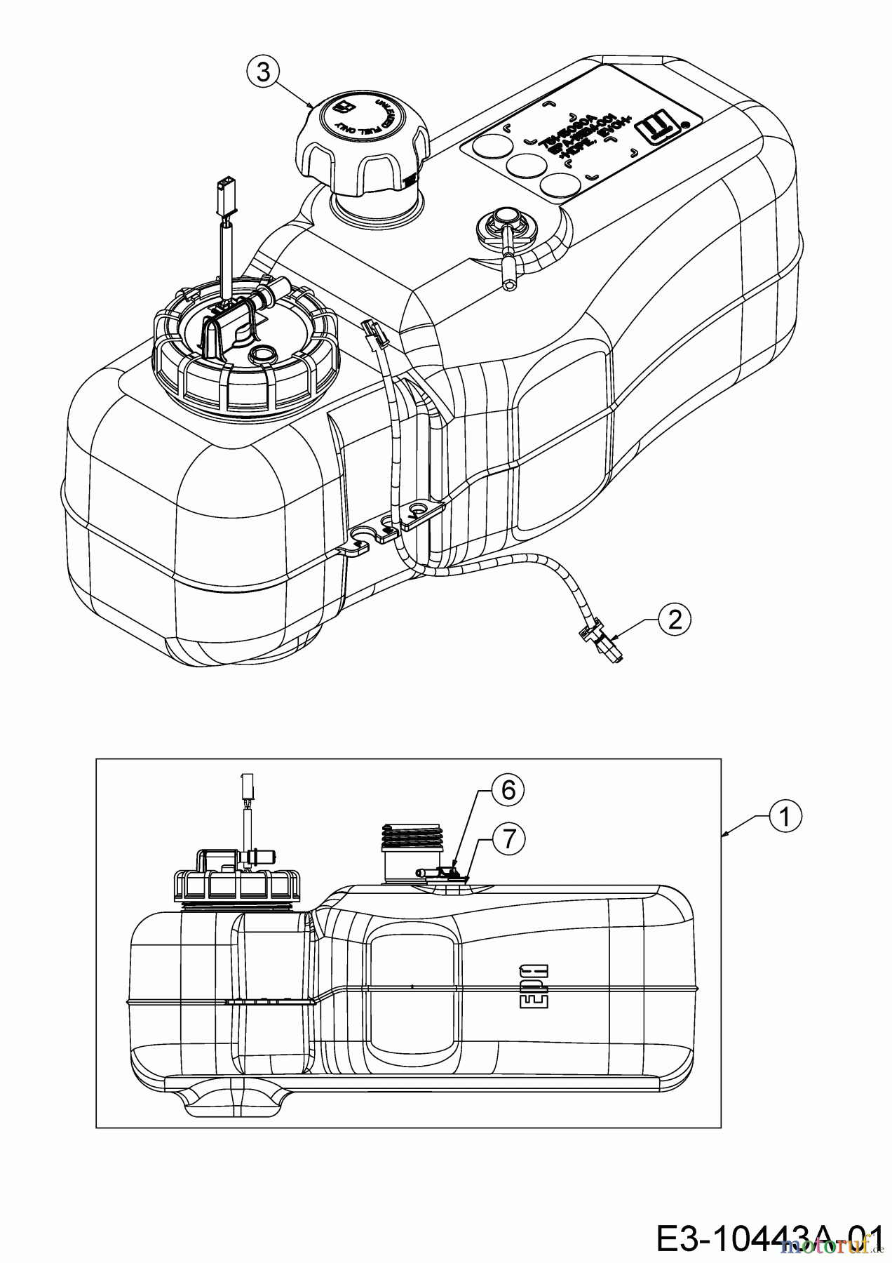 Cub Cadet Zero Turn XZ2 107I 17AWCBYS603 (2018) Tank