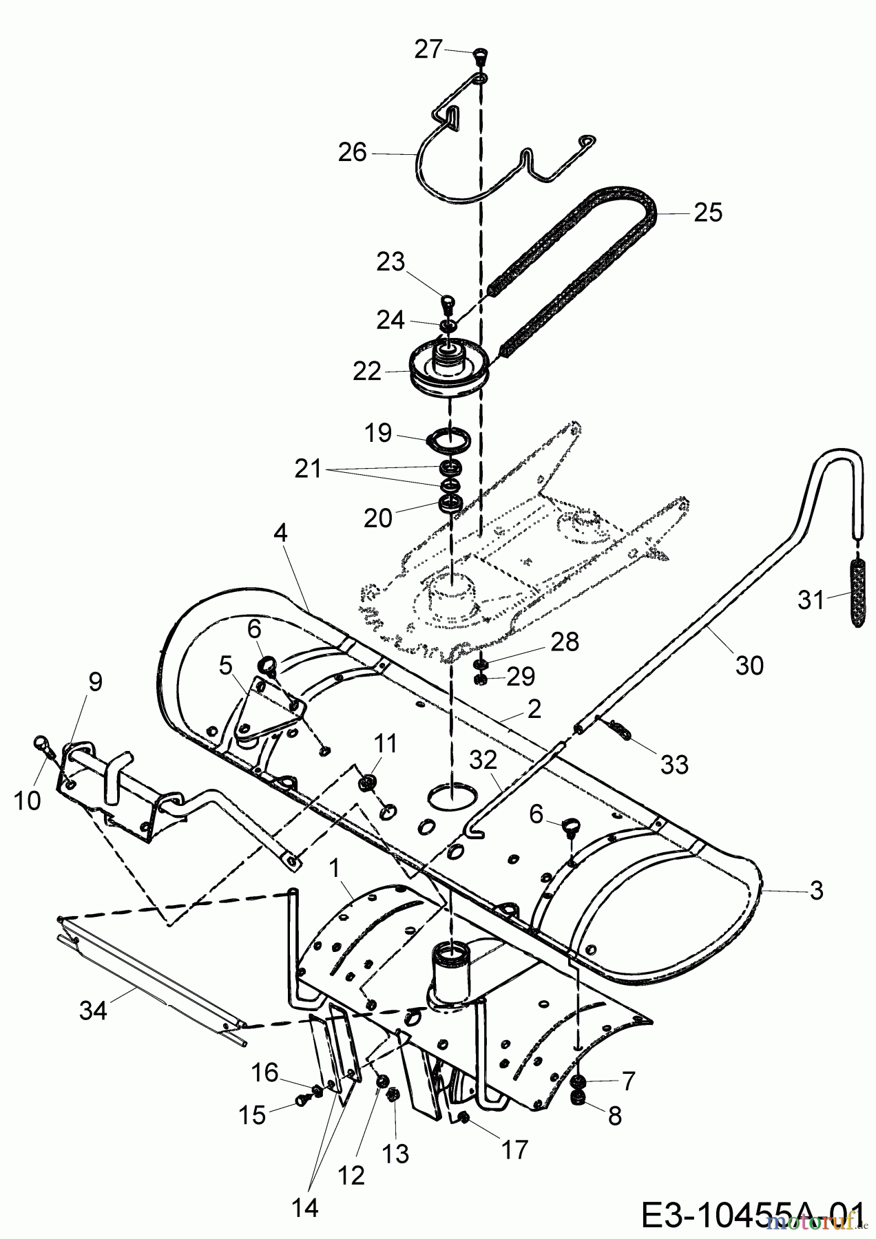 MTD Zubehör Zubehör Garten- und Rasentraktoren Frontkehrmaschine TK 520 196-603-000 (2018) Kehrwalzenantrieb