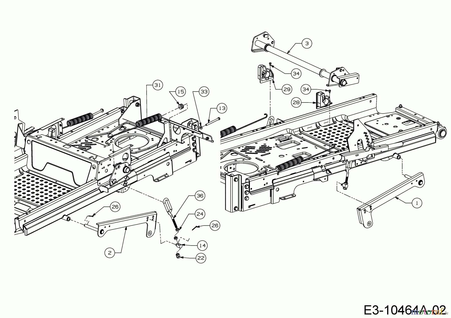 Cub Cadet Zero Turn Z1 122 53AWEHRF603 (2018) Mähwerksaushebung 2