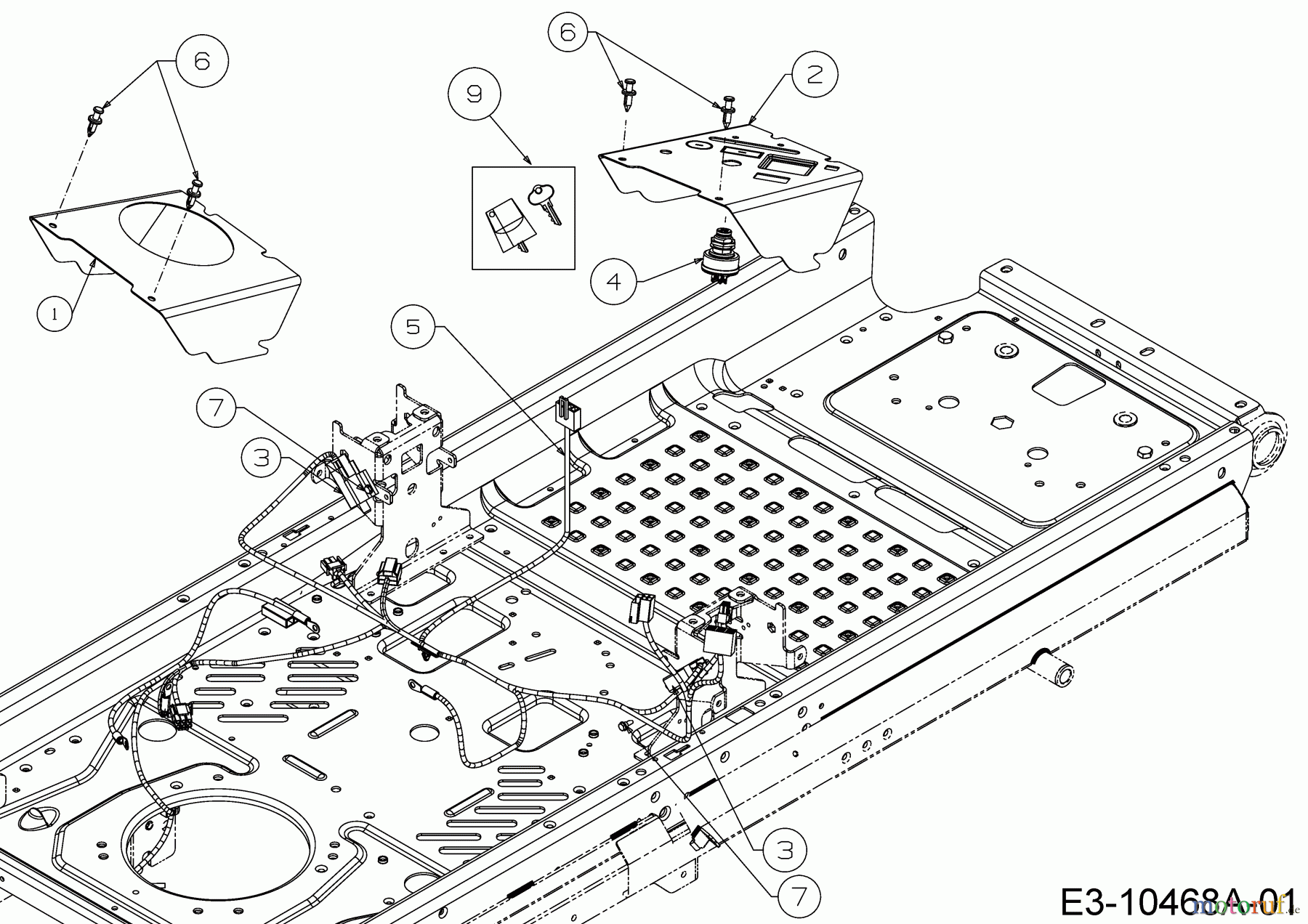 Cub Cadet Zero Turn Z1 122 53AWEHRF603 (2018) Elektroteile
