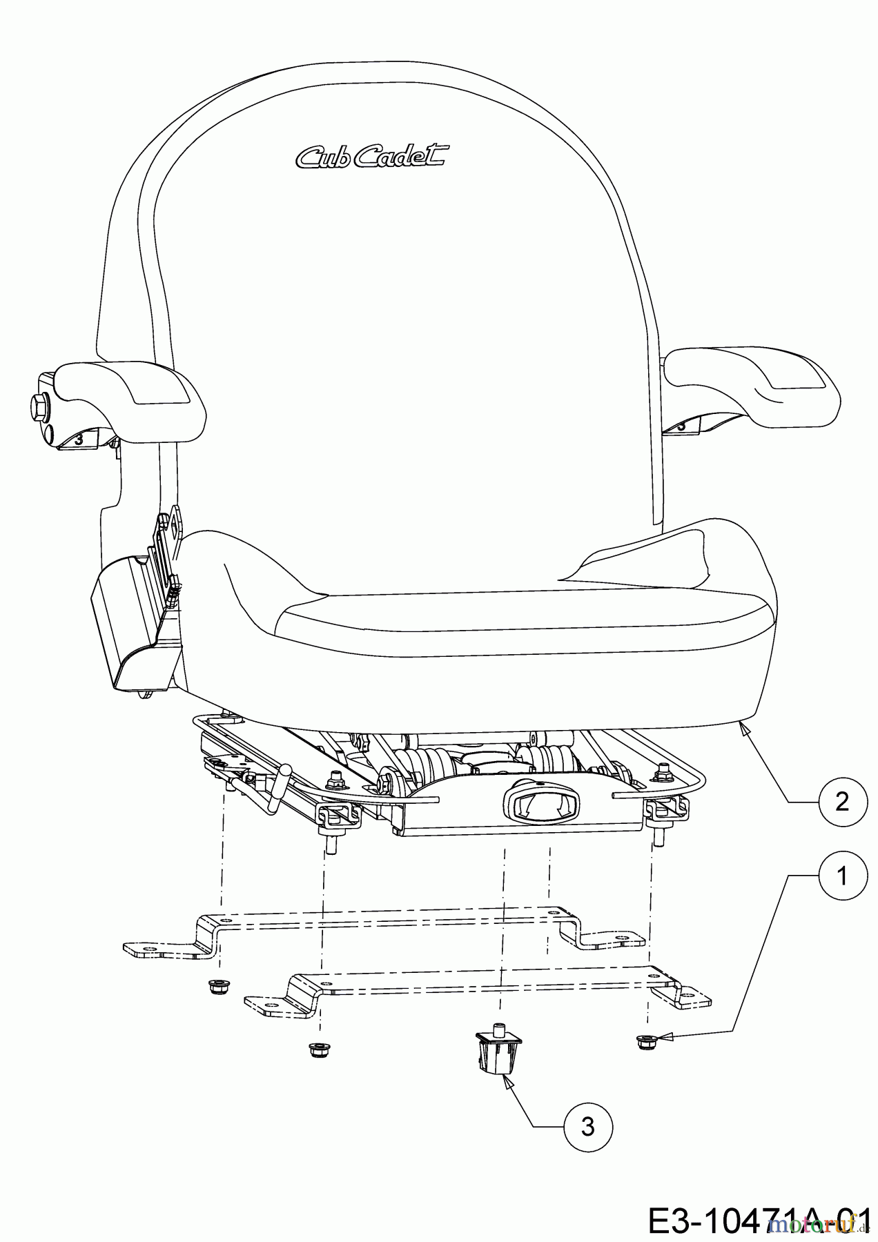 Cub Cadet Zero Turn Z1 122 53AWEHRF603 (2018) Sitz