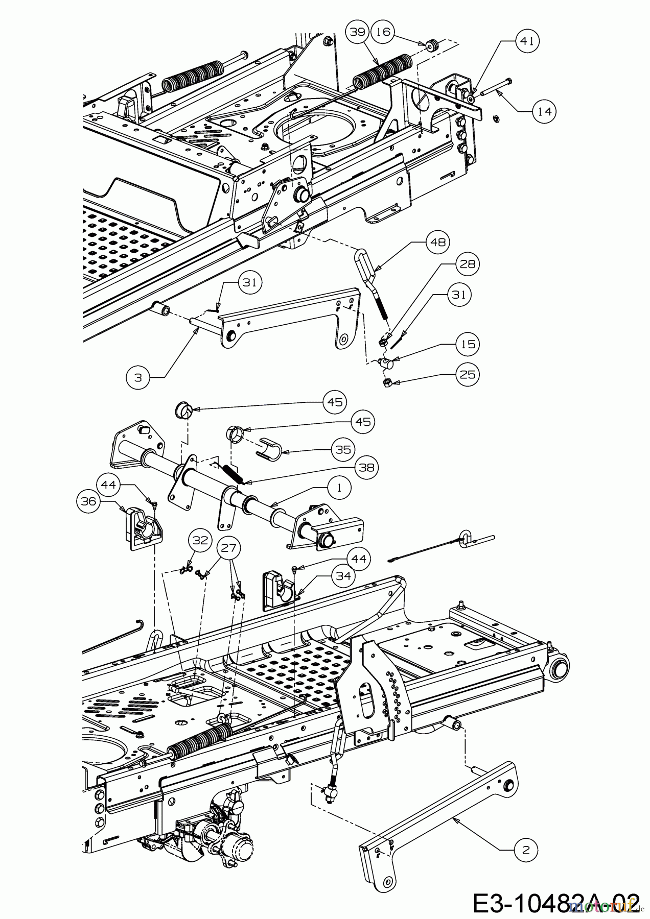 Cub Cadet Zero Turn Pro Z 100-48 53AWEFJF330 (2018) Mähwerksaushebung 2