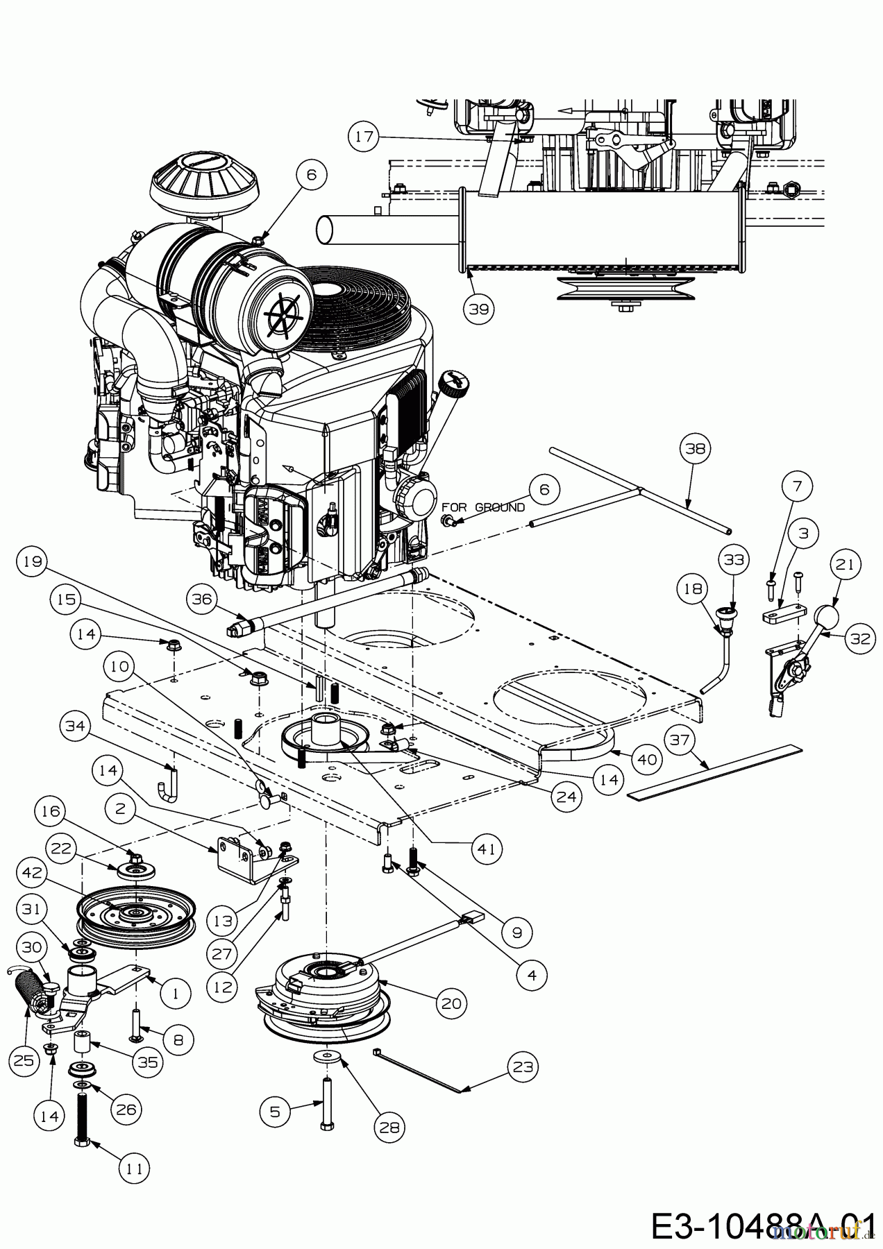 Cub Cadet Zero Turn Z5 152 53AIHJUV603  (2018) Elektromagnetkupplung, Motorzubehör