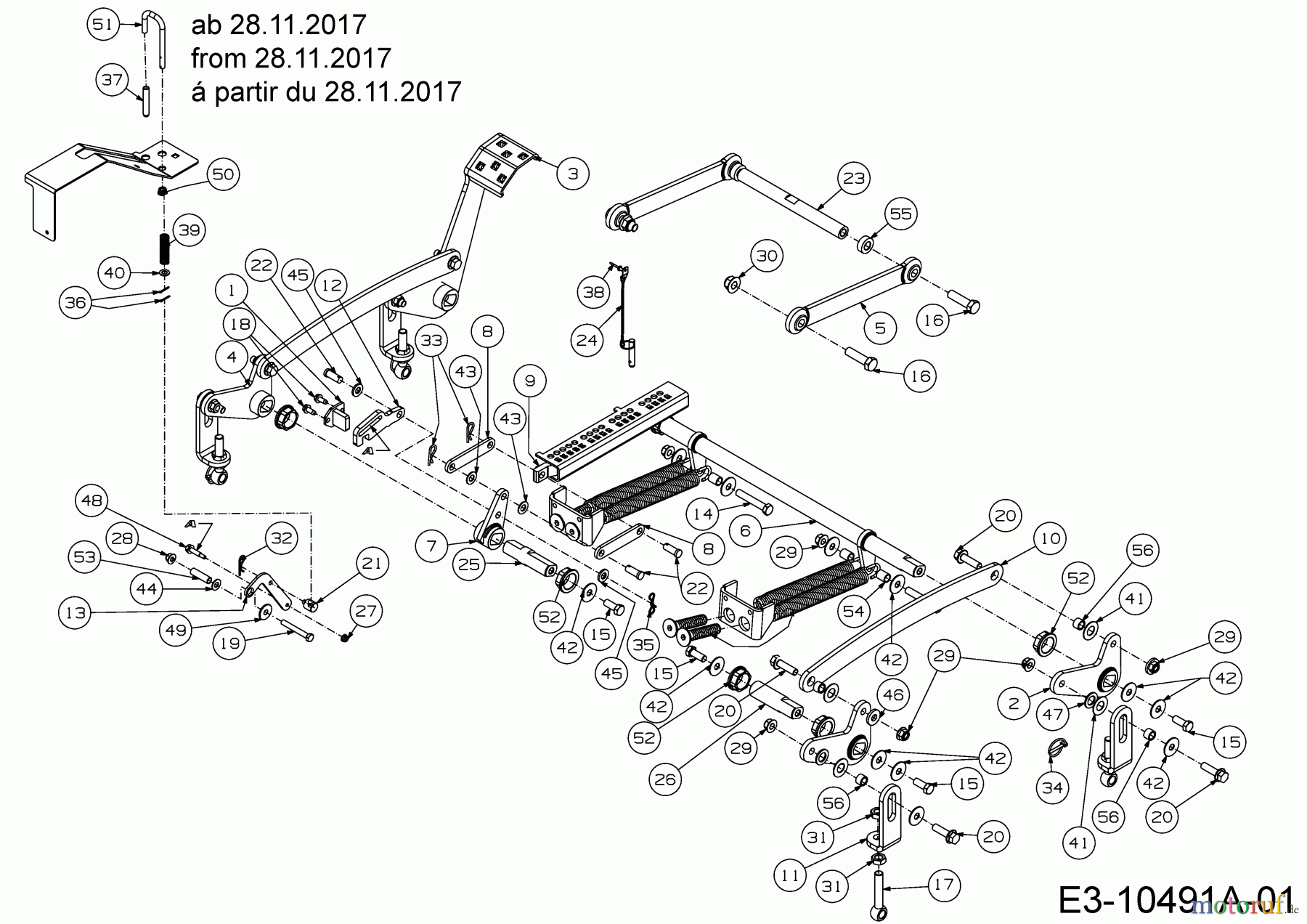  Cub Cadet Zero Turn Z5 152 53AIHJUV603  (2018) Mähwerksaushebung