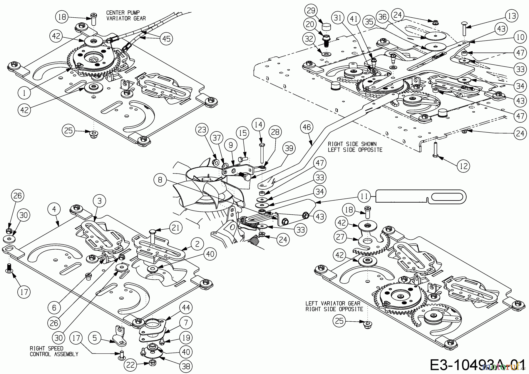 Cub Cadet Zero Turn Z7 183 53RIHKUY603 (2018) Lenkung