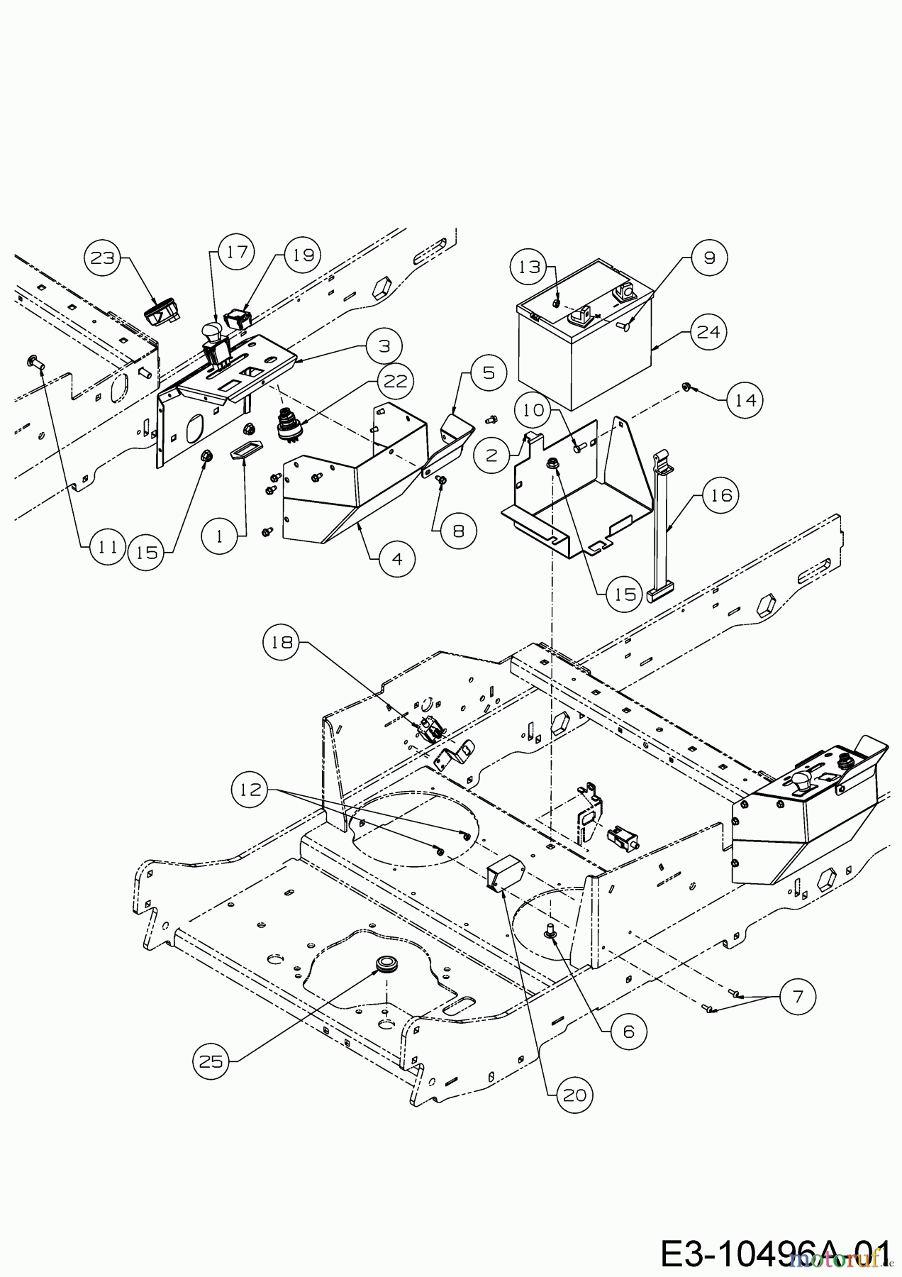 Cub Cadet Zero Turn Z7 183 53RIHKUY603 (2018) Elektroteile