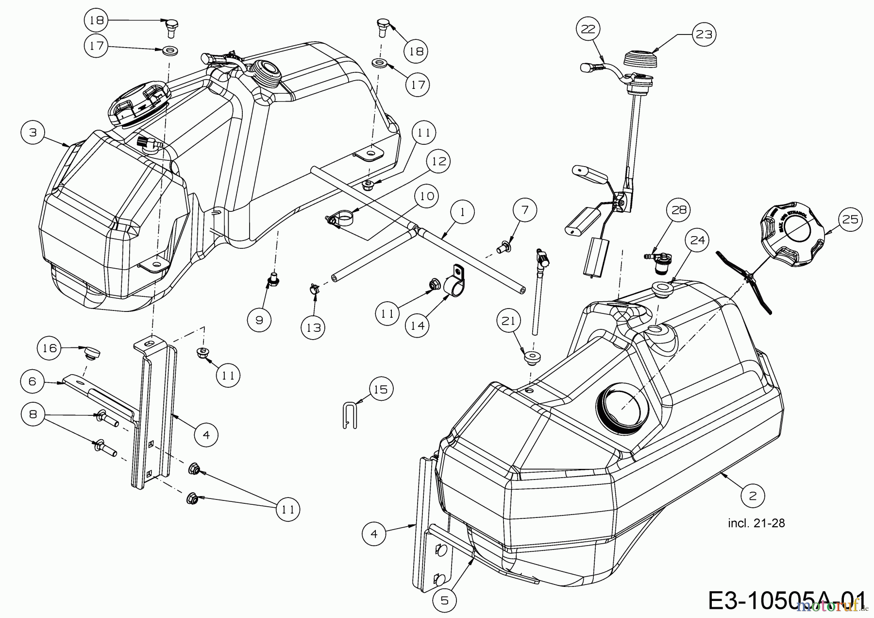 Cub Cadet Zero Turn Z7 183 53RIHKUY603 (2018) Tank
