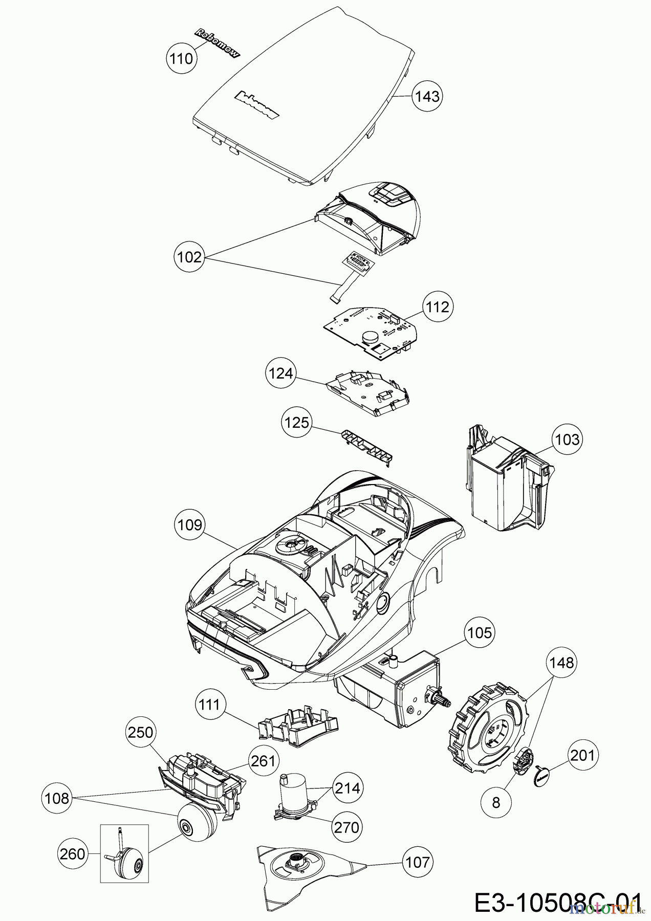 Robomow Mähroboter MC400 (Red) PRD7004Y2 (2016) Grundgerät