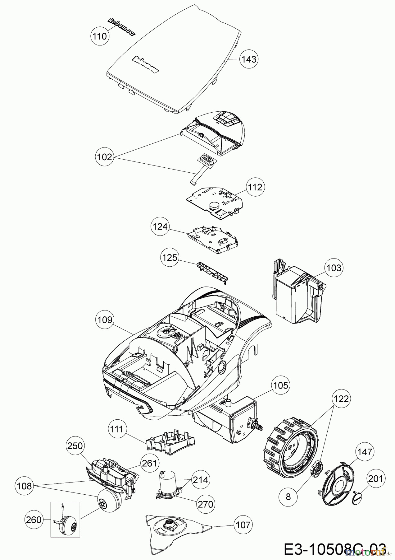 Robomow Mähroboter MC800 PRD7006Y3 (2016) Grundgerät