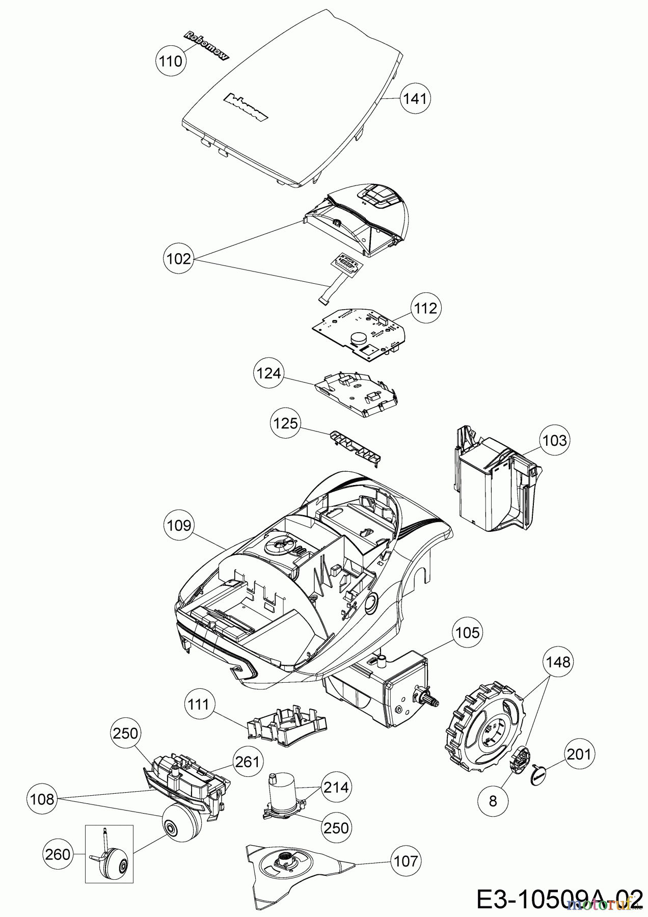  Robomow Mähroboter TC150 PRD7002P  (2014) Grundgerät