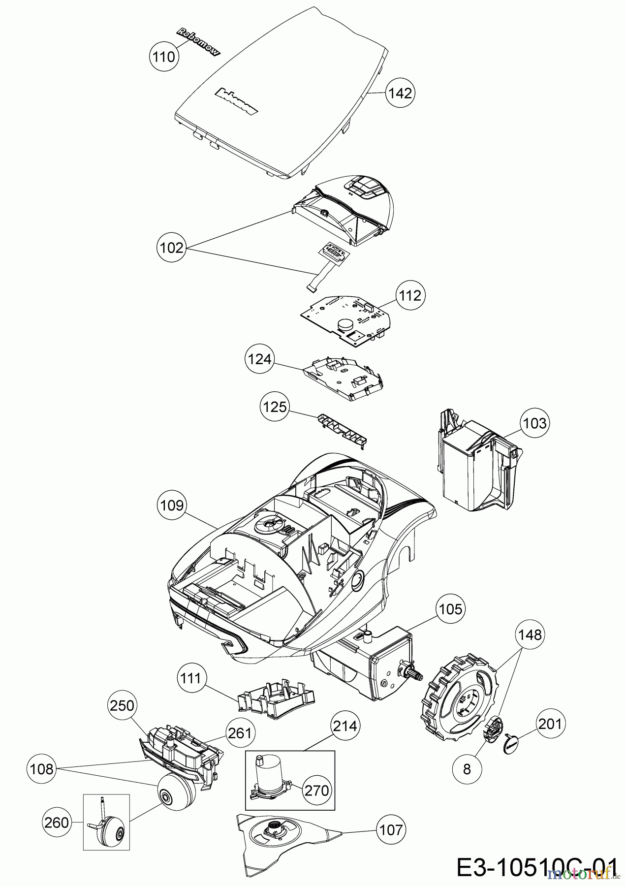  Robomow Mähroboter MC400 (White) PRD7004YW2  (2016) Grundgerät