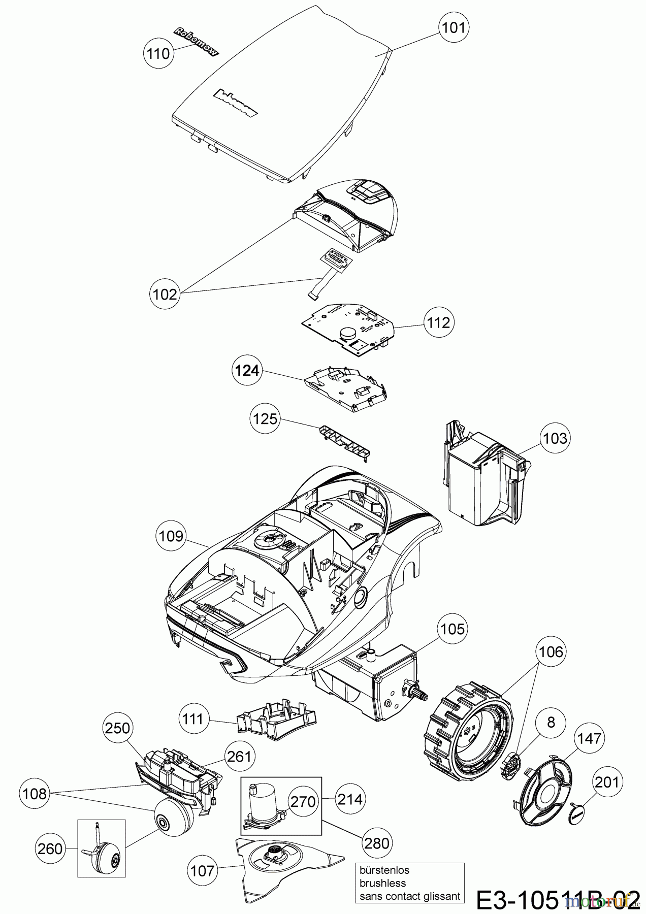  Robomow Mähroboter RC306 PRD7006B  (2015) Grundgerät