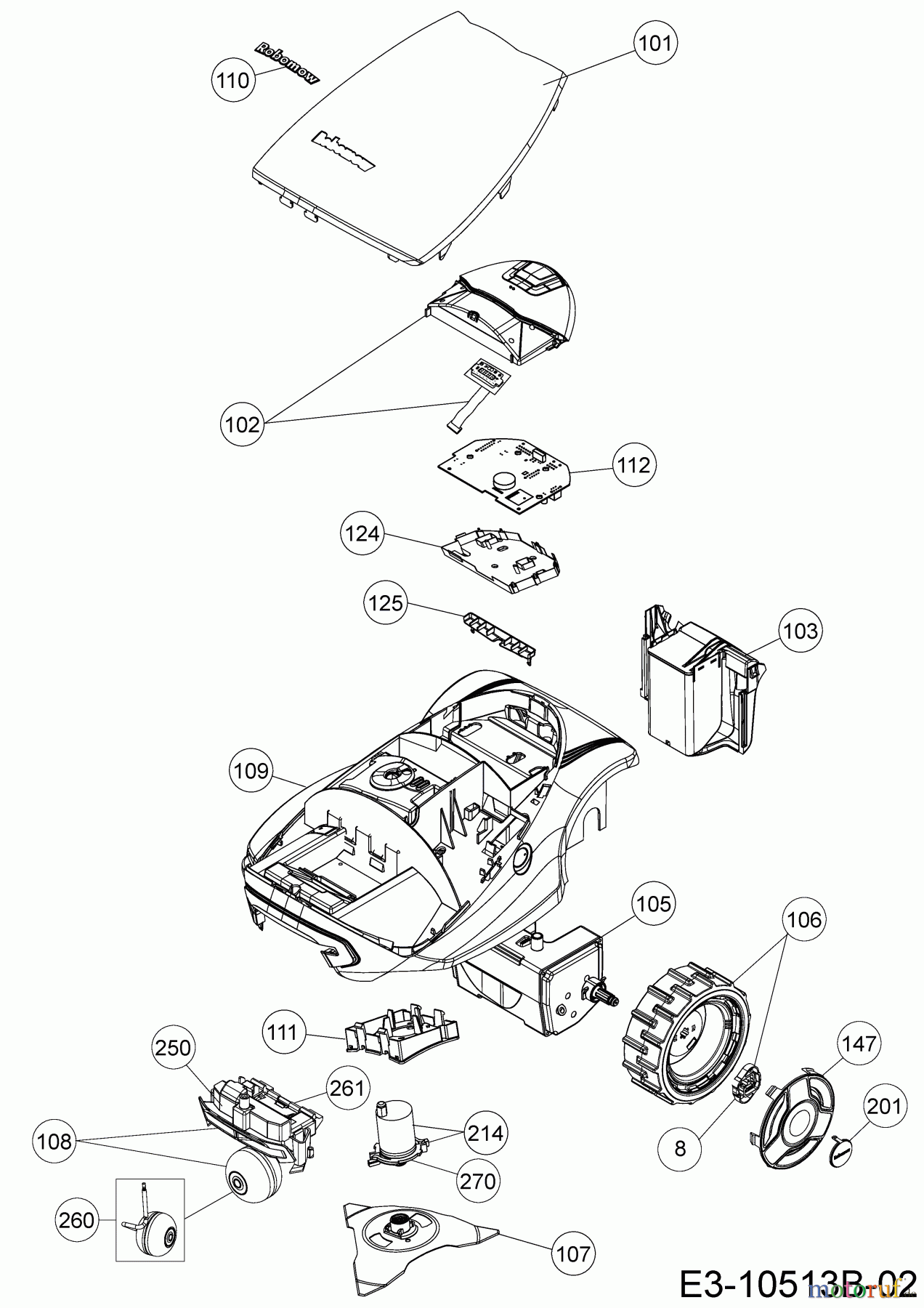  Robomow Mähroboter RC306 (White) PRD7006BW  (2015) Grundgerät