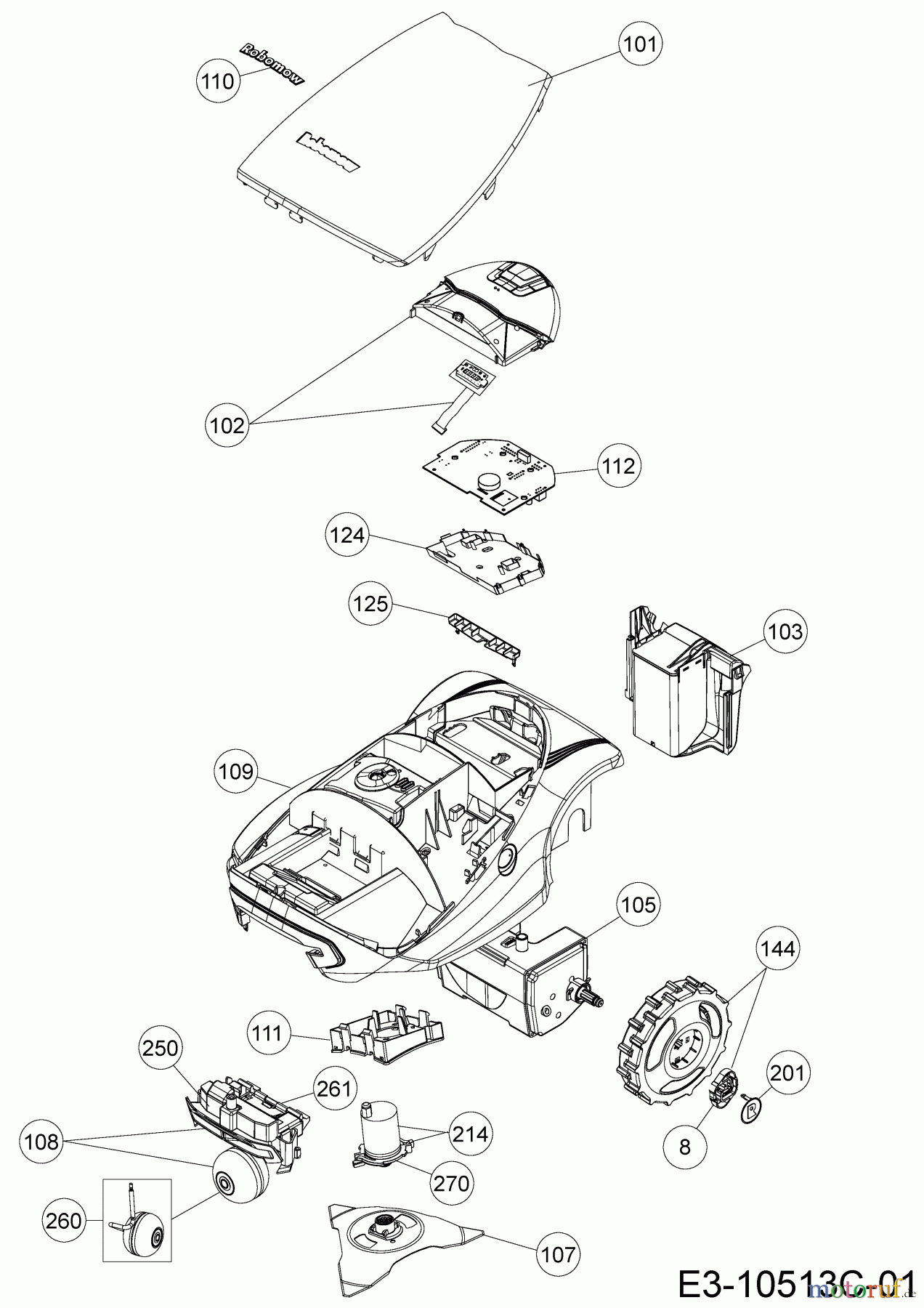 Robomow Mähroboter RC304 (White) PRD7004CW (2016) Grundgerät