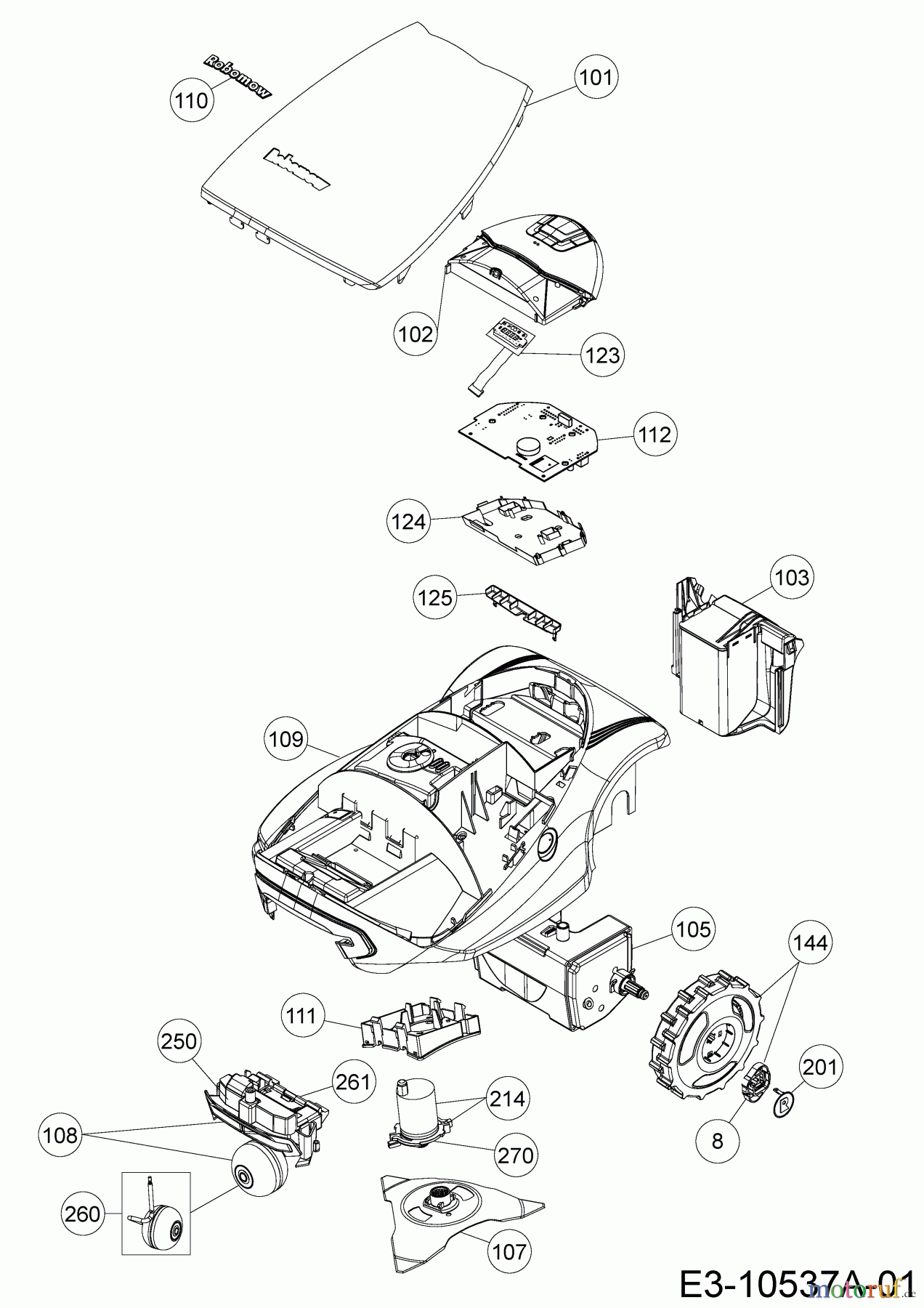 Robomow Mähroboter RC304U 22ACBA-A619 (2018) Grundgerät