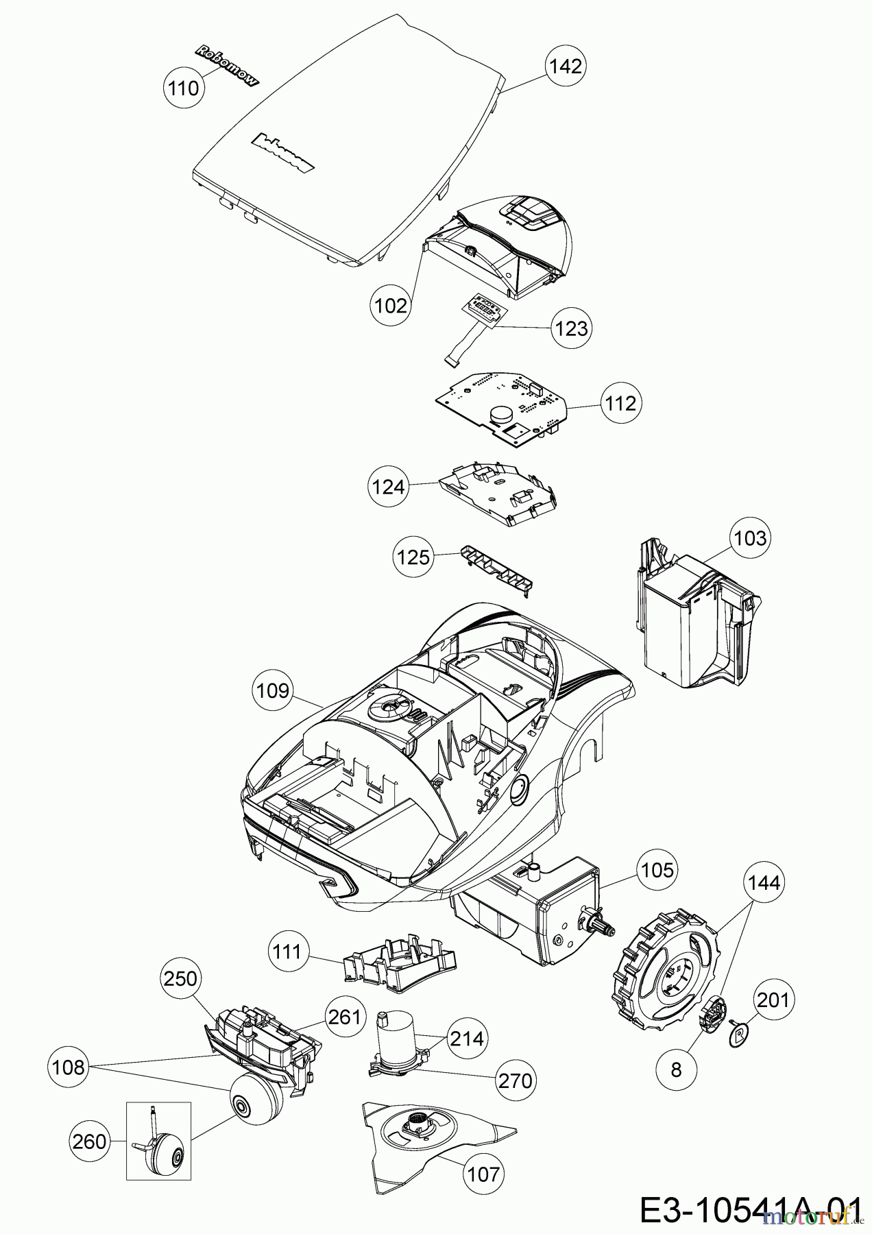  Robomow Mähroboter RC304U (White) 22ACBW-A619  (2018) Grundgerät