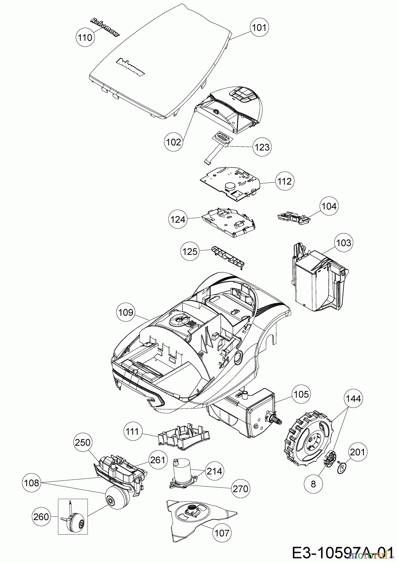 Robomow Mähroboter RC308U 22ACDA-D619 (2018) Grundgerät