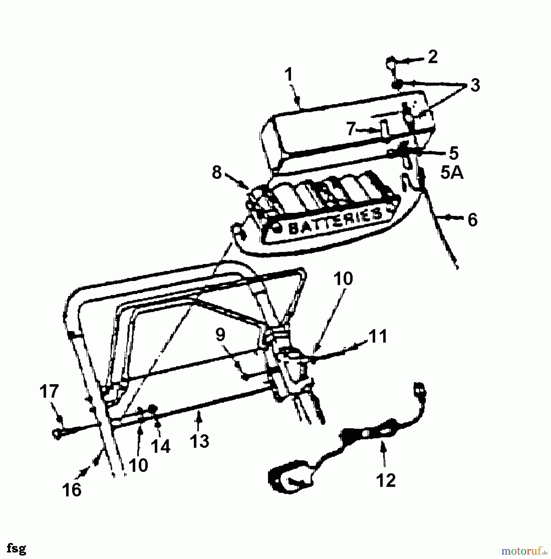 MTD Motormäher mit Antrieb GES 53 E 12AE378O678 (1998) Elektroteile