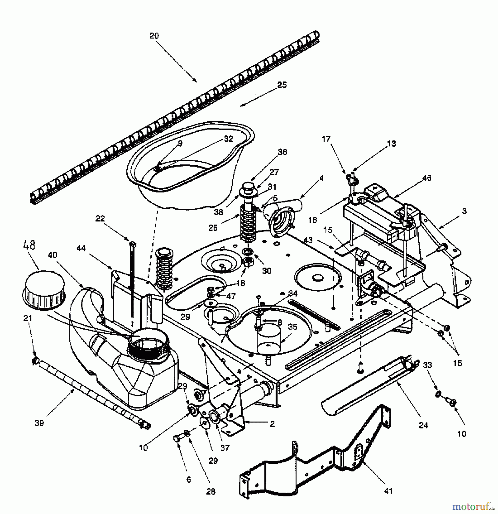 White Rasentraktoren RI 700 13A-312-679 (1999) Tank