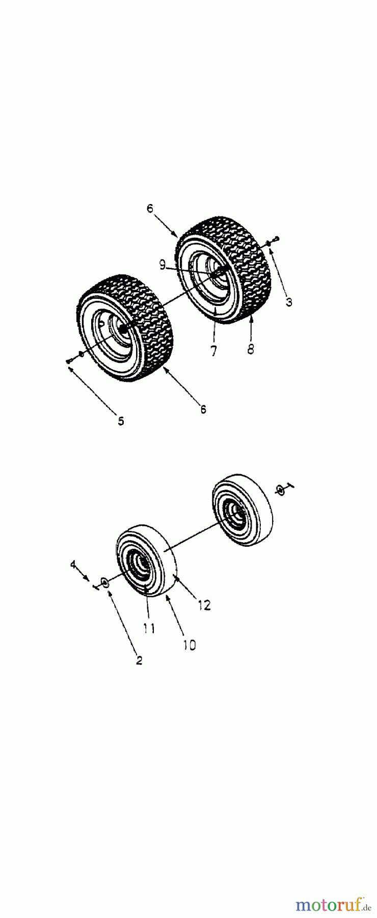 White Rasentraktoren RI 700 13A-312-679 (1999) Räder vorne 15x6
