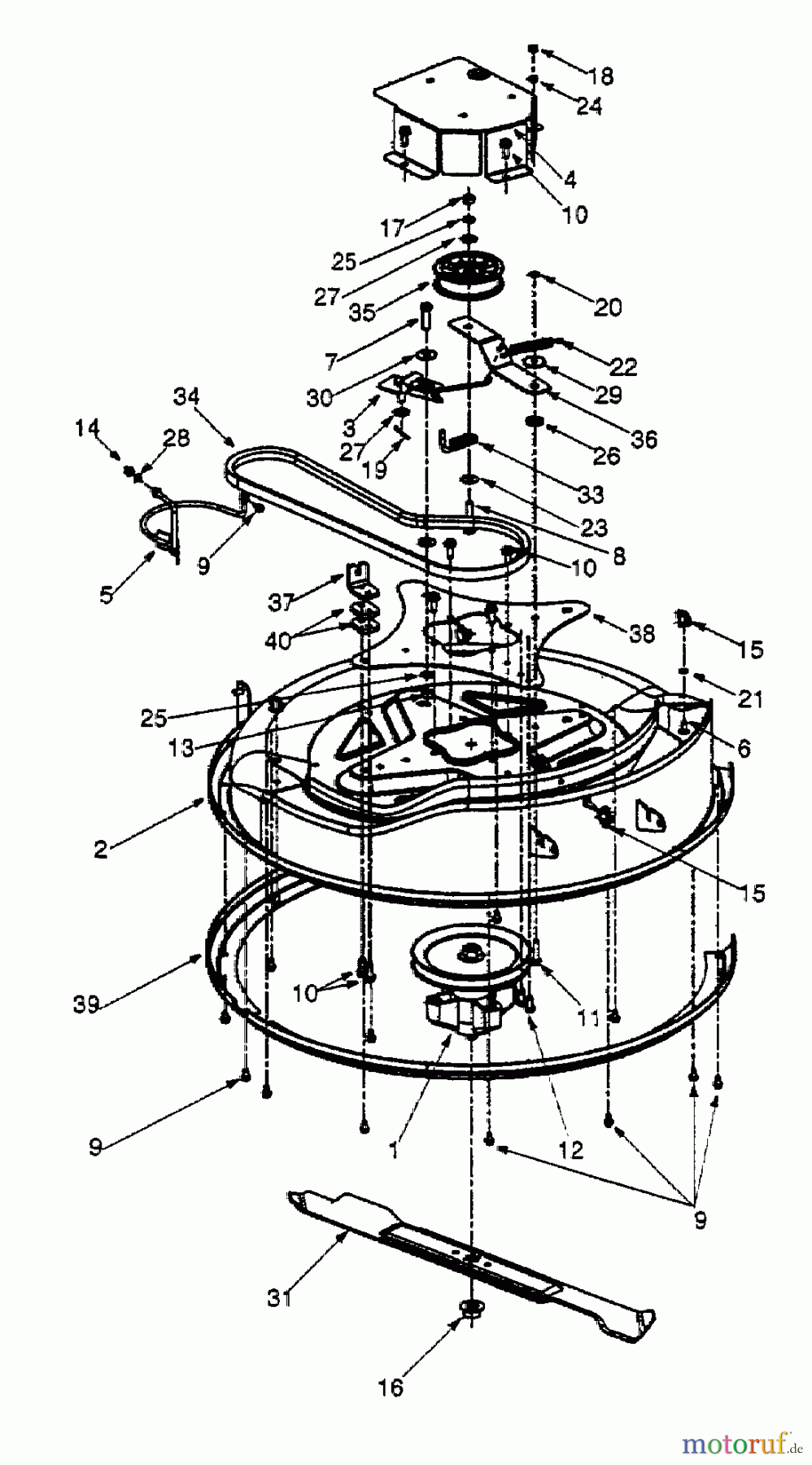 White Rasentraktoren RI 700 13A-312-679 (1999) Mähwerk 27,5