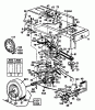 Greencut GCAT 550 13AQ672G639 (1999) Ersatzteile Fahrantrieb, Motorkeilriemenscheibe, Pedal, Räder hinten