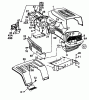 MTD H 140/96 13AA695F600 (2003) Ersatzteile Armaturenbrett, Motorhaube, Sitzwanne