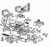 MTD H 125 13AH690F678 (1998) Ersatzteile Rahmen, Sitz, Tank
