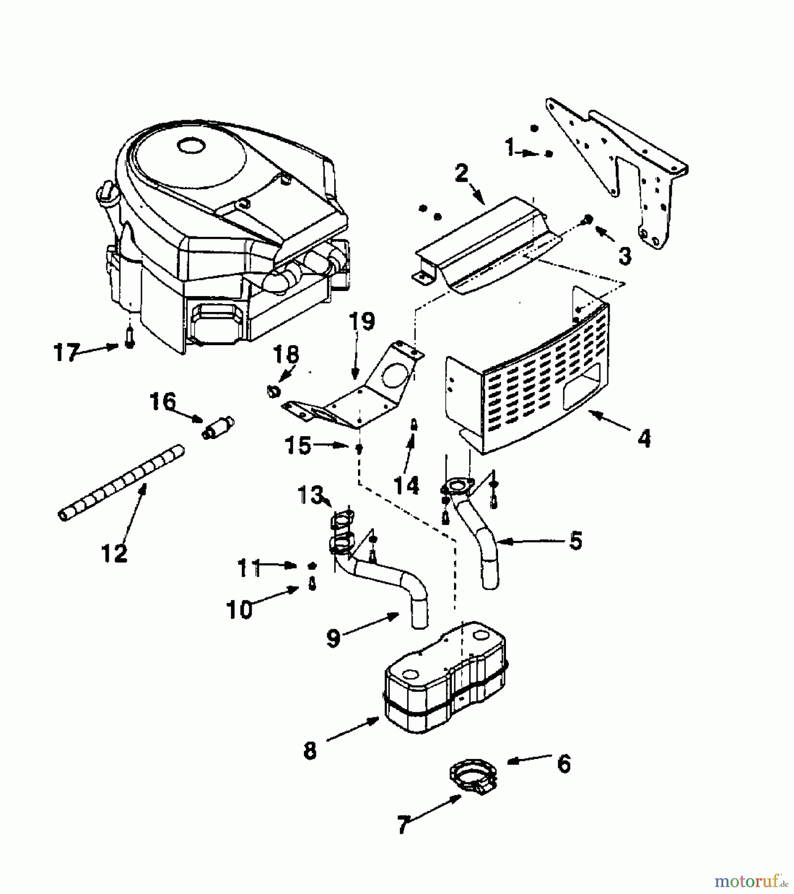 Yard-Man Gartentraktoren TH 8200 14AU834-643 (1998) Motorzubehör