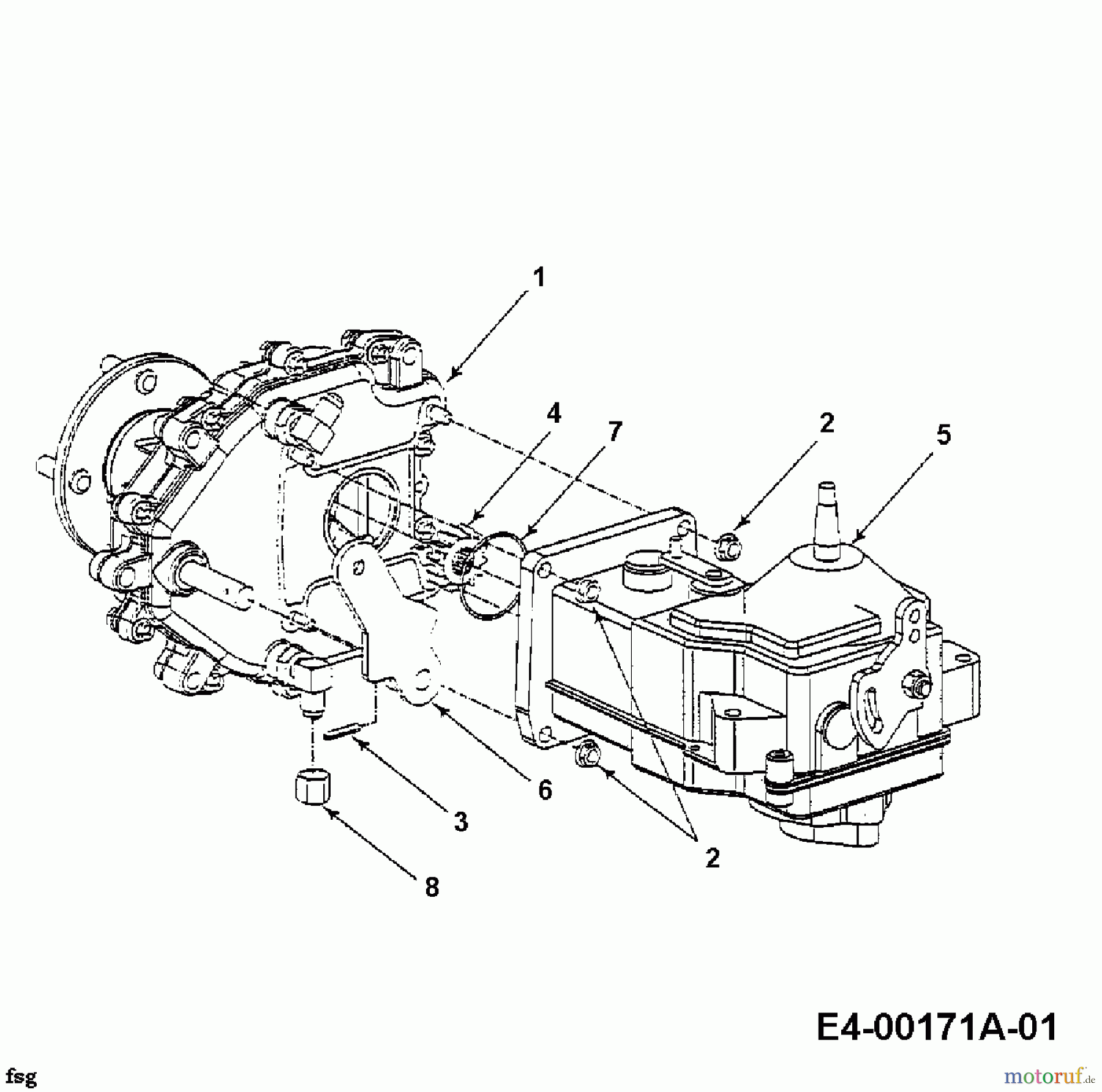 Cub Cadet Zero Turn Z 42 53BA1B2G603  (1998) Getriebe, Hydrostat